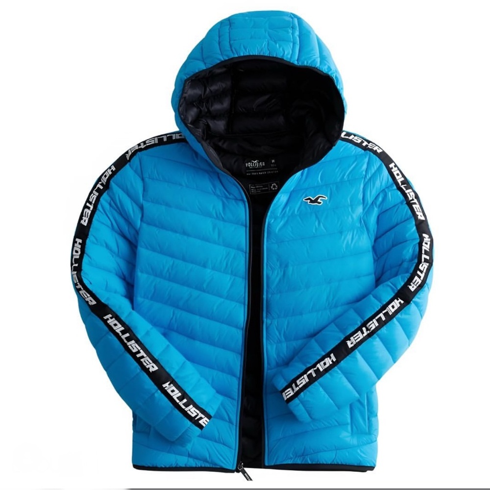 Hollister Blue Puffer Jacket